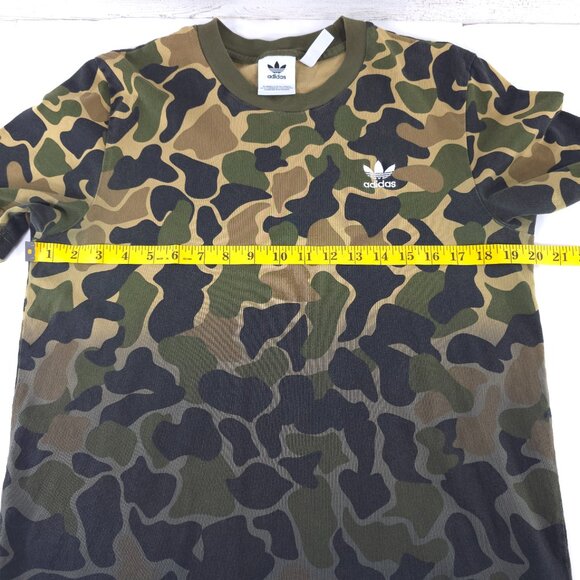 ADIDAS ORIGINALS CAMO OMBRE T-SHIRT MEN'S SIZE MEDIUM 100% COTTON BLACK GREEN - Picture 6 of 8